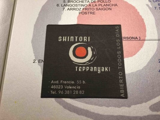 GASTROESCAPADAS SHINTORI TEPPANYAKI VALENCIA