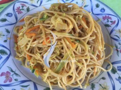 SPAGHETTIS INTEGRALES CON VERDURAS