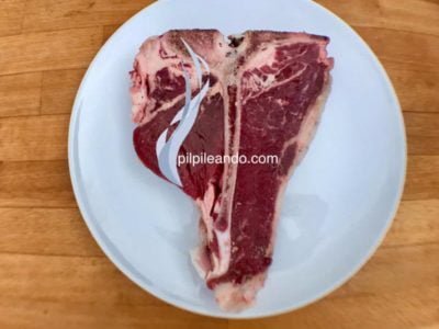 T-bone steak Diccionario Culinario Audio Visual pilpileando