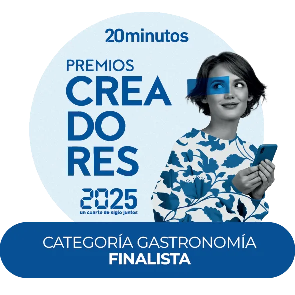 FINALISTA PREMIOS CREADORES 20 MINUTOS CATEGORIA GASTRONOMIA