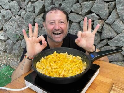 Pasta cremosa de calabaza con queso en 20 minutos